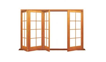 8 light: four door bifold - 3 one way + 1 flapper