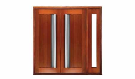 bauhaus: double door + sidelight on right