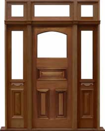 edwardian: single door + sidelight on left