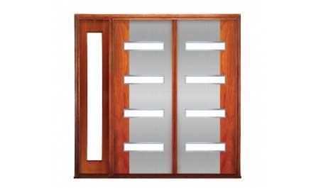 miro: double door + sidelight on left