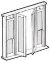 French door combination units