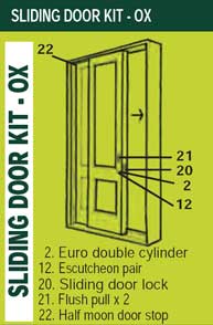 Sliding door KIT - OX slider