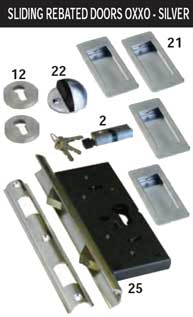 Sliding door KIT - black